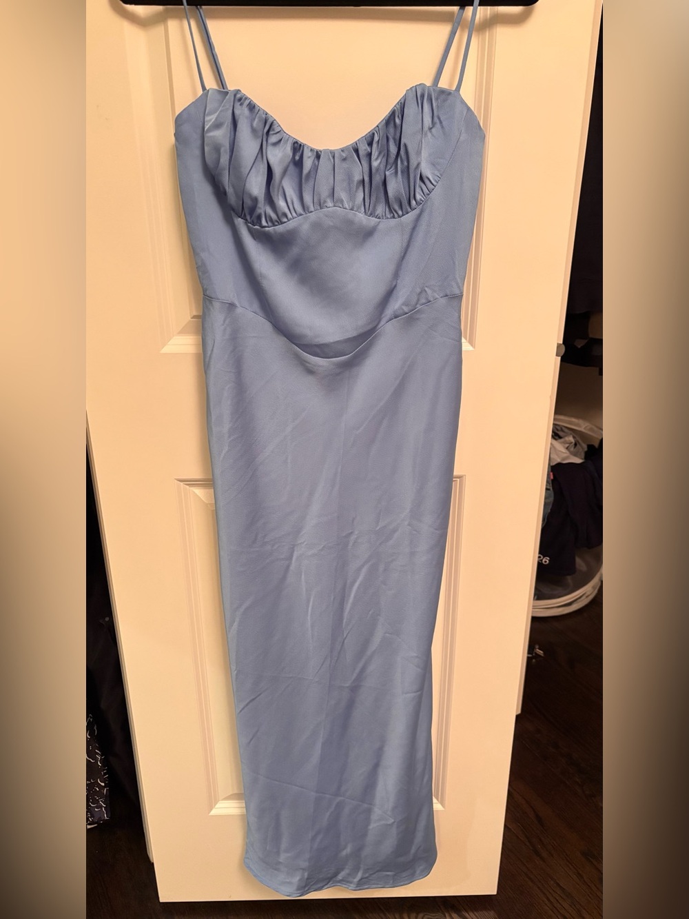 Park and Fifth Bridesmaid Dress - Light Blue Satin - Picture 3 of 5
